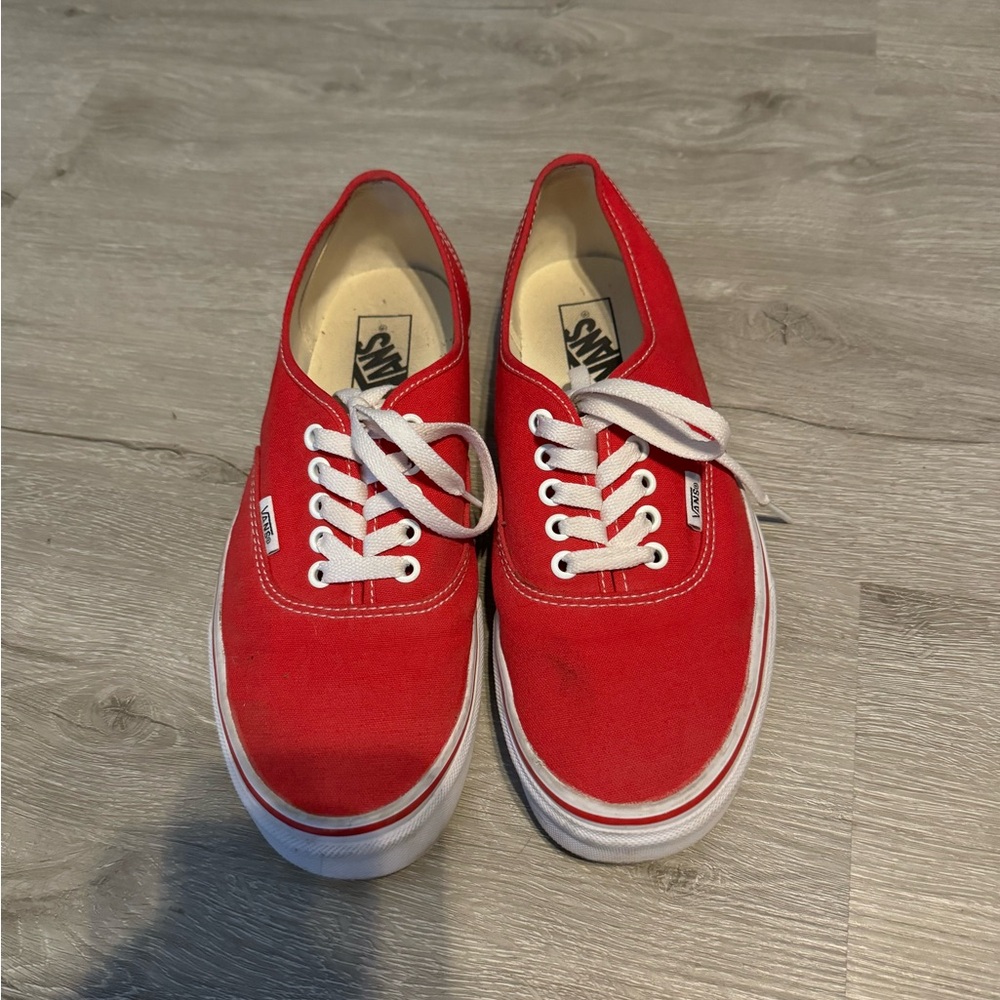 authentic red vans